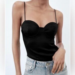 ZARA SATIN BODYSUIT